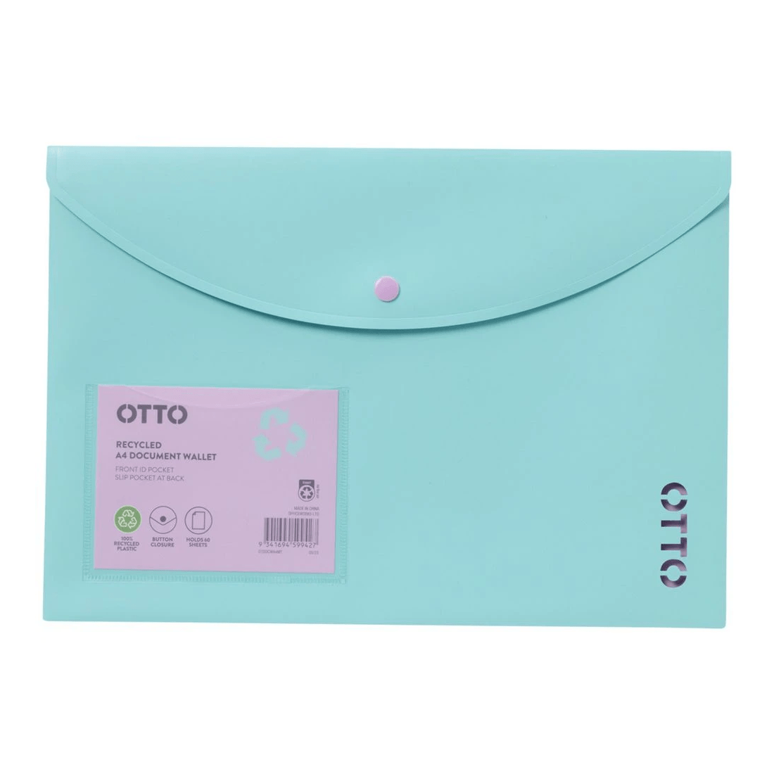 1 Otto A4 Document Wallet Mint, 1 of 3