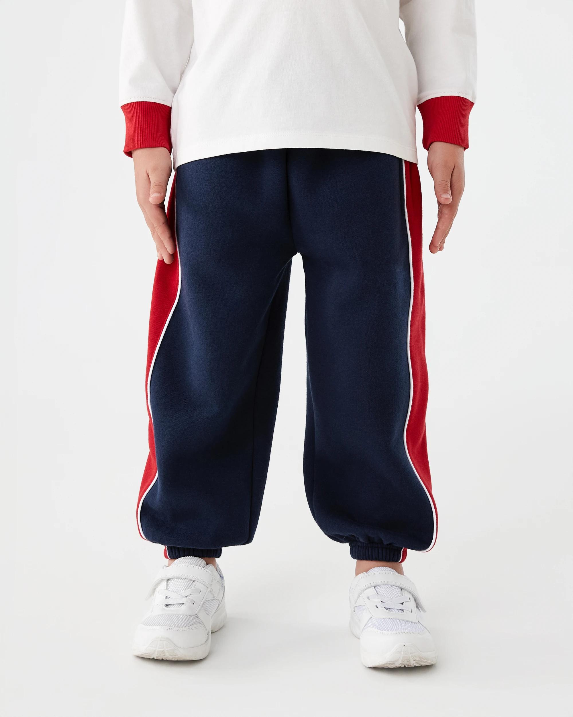 1 Oversized Panel Bind Trackpants Dress Navy, 1 of 8