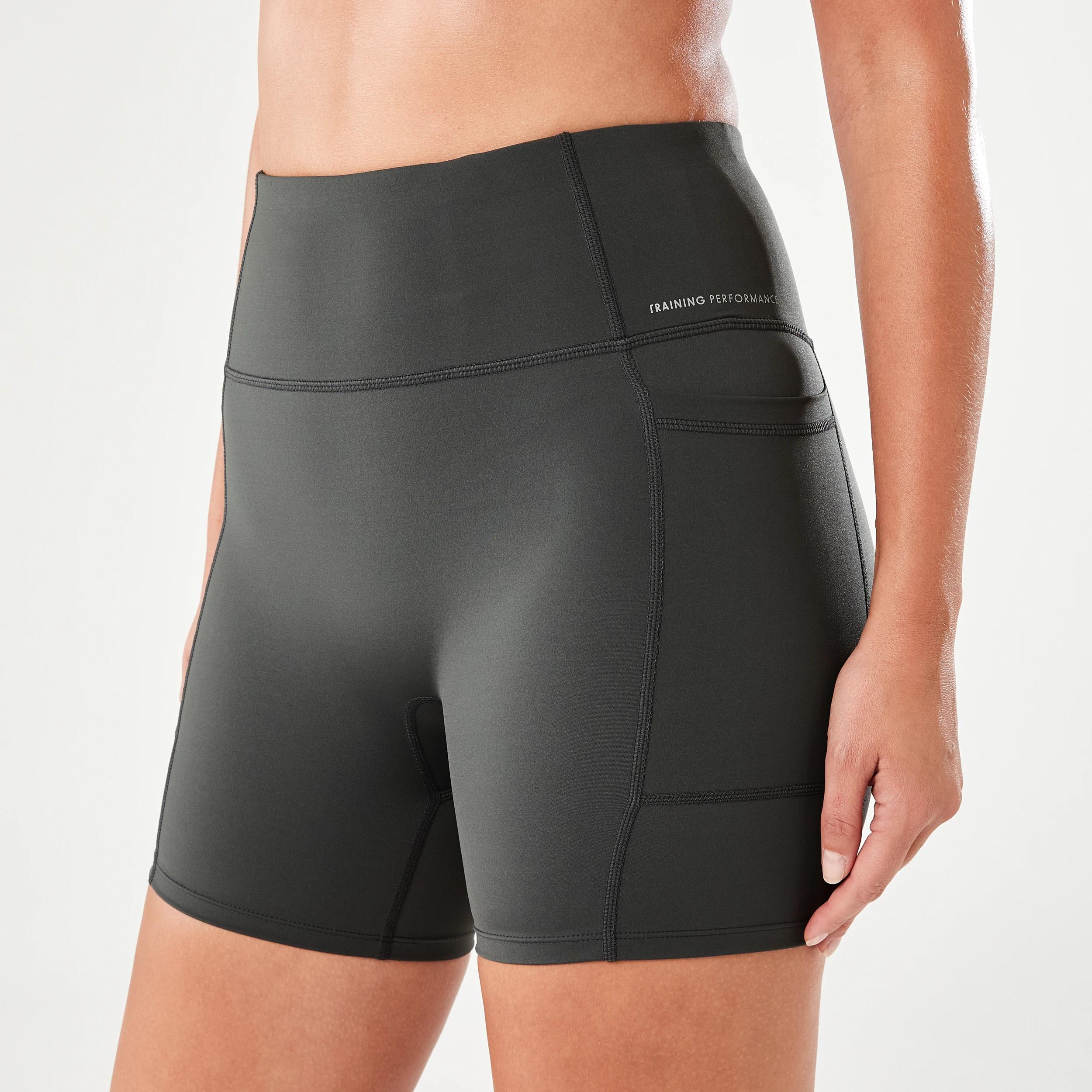 2 Active Womens Train Bike Shorts DARKISH GREY, 2 of 7