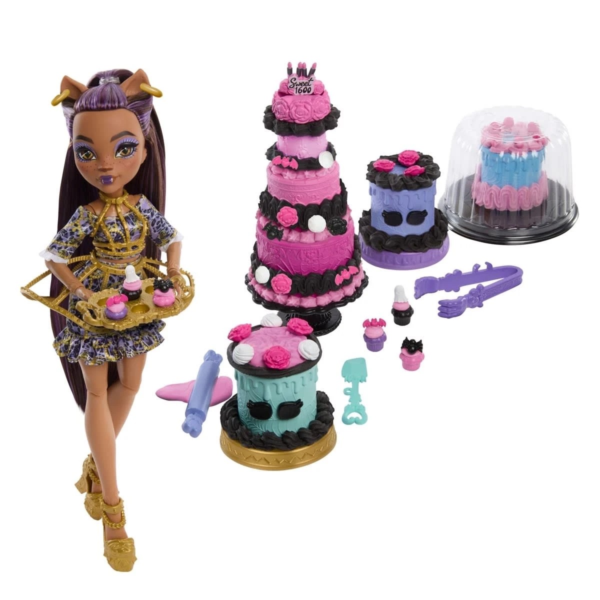 3 Monster High Clawdeen Wolf Scary Sweet Birthday Cake Kit, 3 of 7