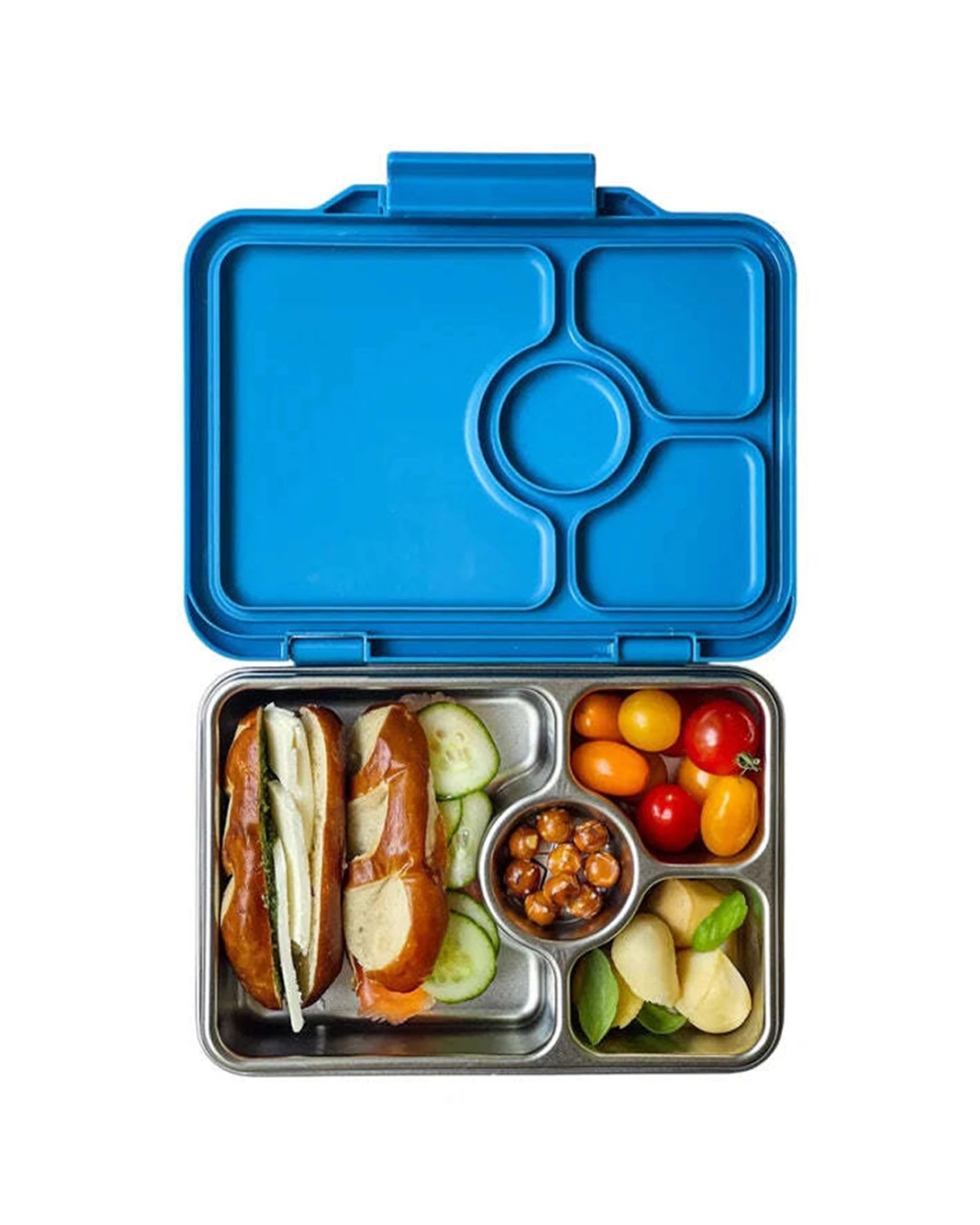 2 Yumbox Panino 4 Compartment Bento Style Lunch Box Normandy - Blue, 2 of 5