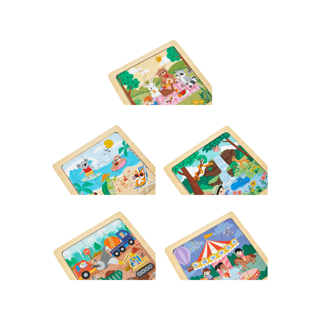 5 9 Piece Wooden Puzzle - Assorted, 5 of 5