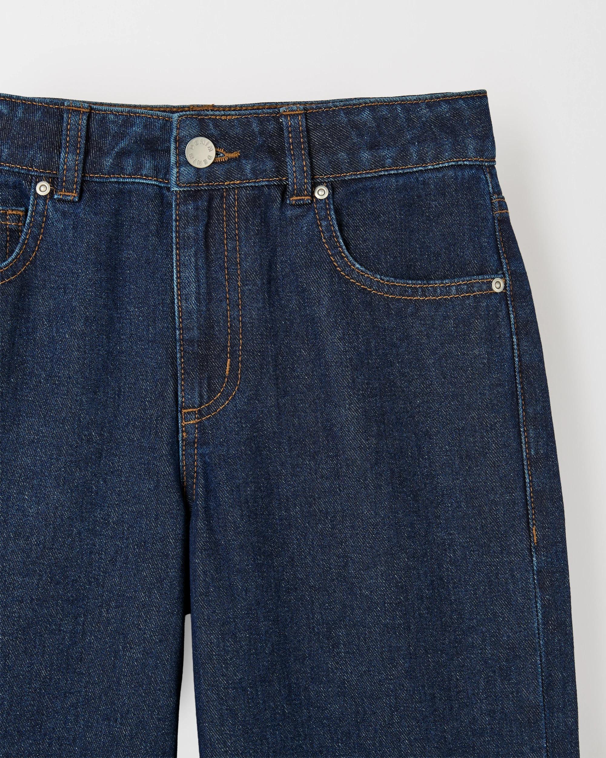 6 Target Denim Wide Leg Cuffed Denim Jeans INDIGO, 6 of 6