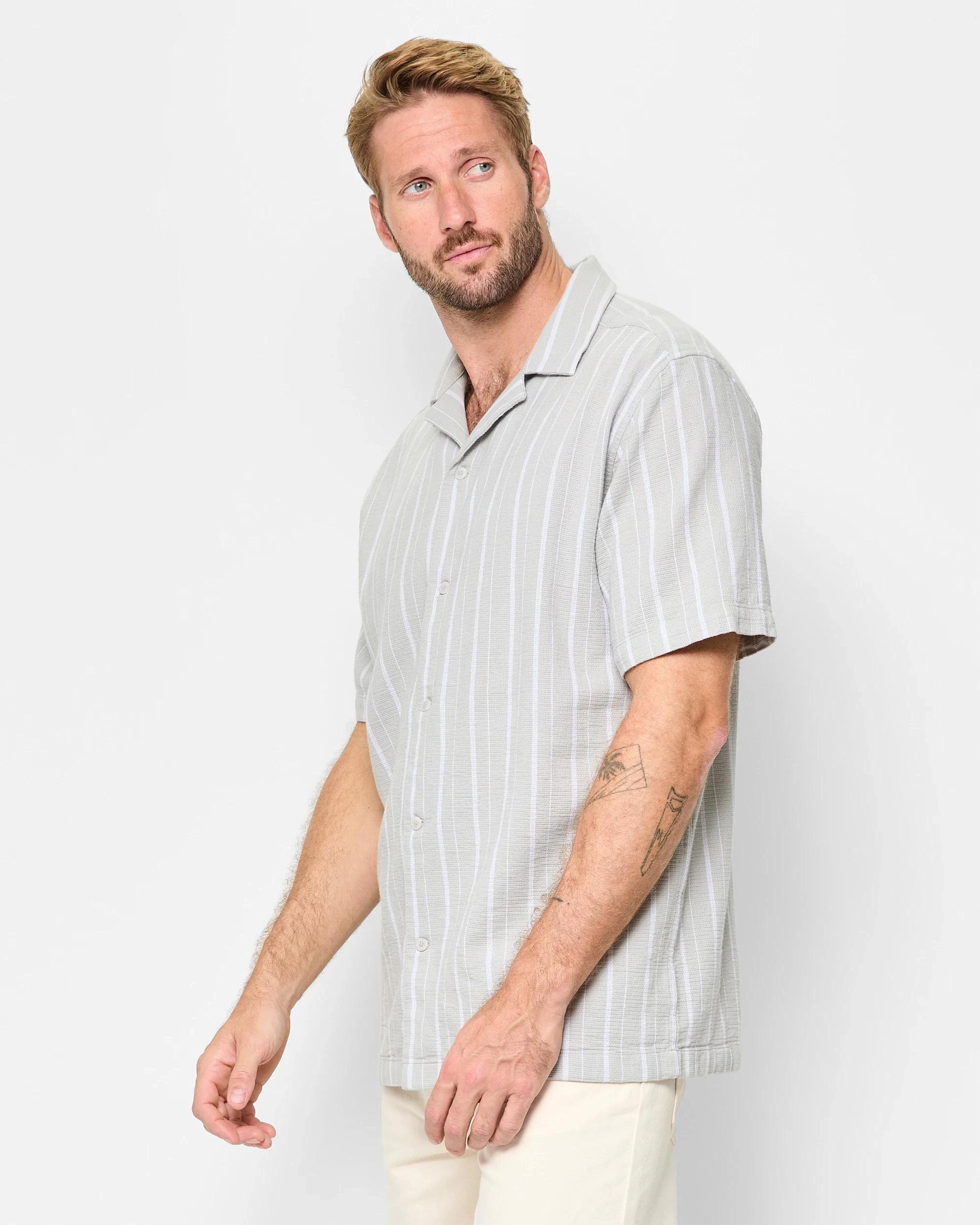 3 Target Australian Cotton Textured Short Sleeve Shirt ALLOY, 3 of 5