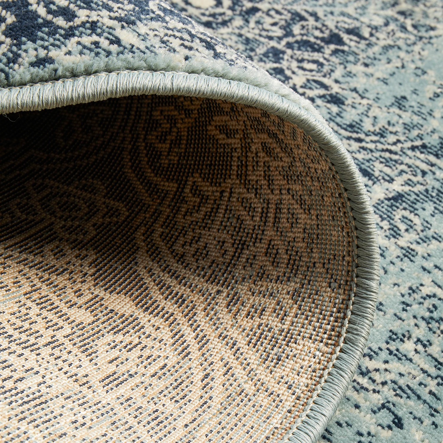 9 Common Ground Rugs Windsor 435 330x240cm - Extra Large Power Loomed Pet Friendly Floor Rug - Blue, 9 of 9