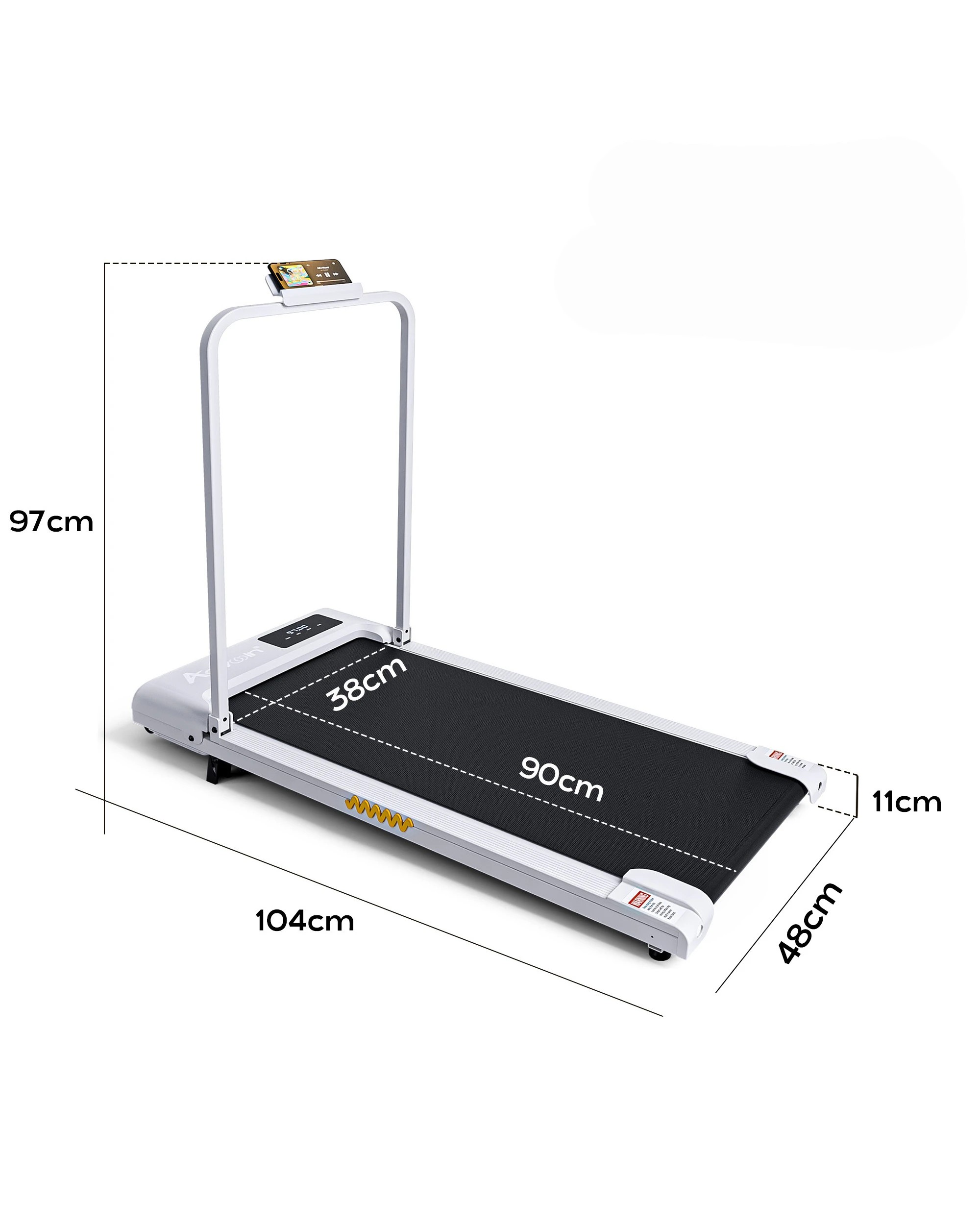 5 Advwin 5% Incline Walking Pad Electric Foldable Treadmill White - White, 5 of 5
