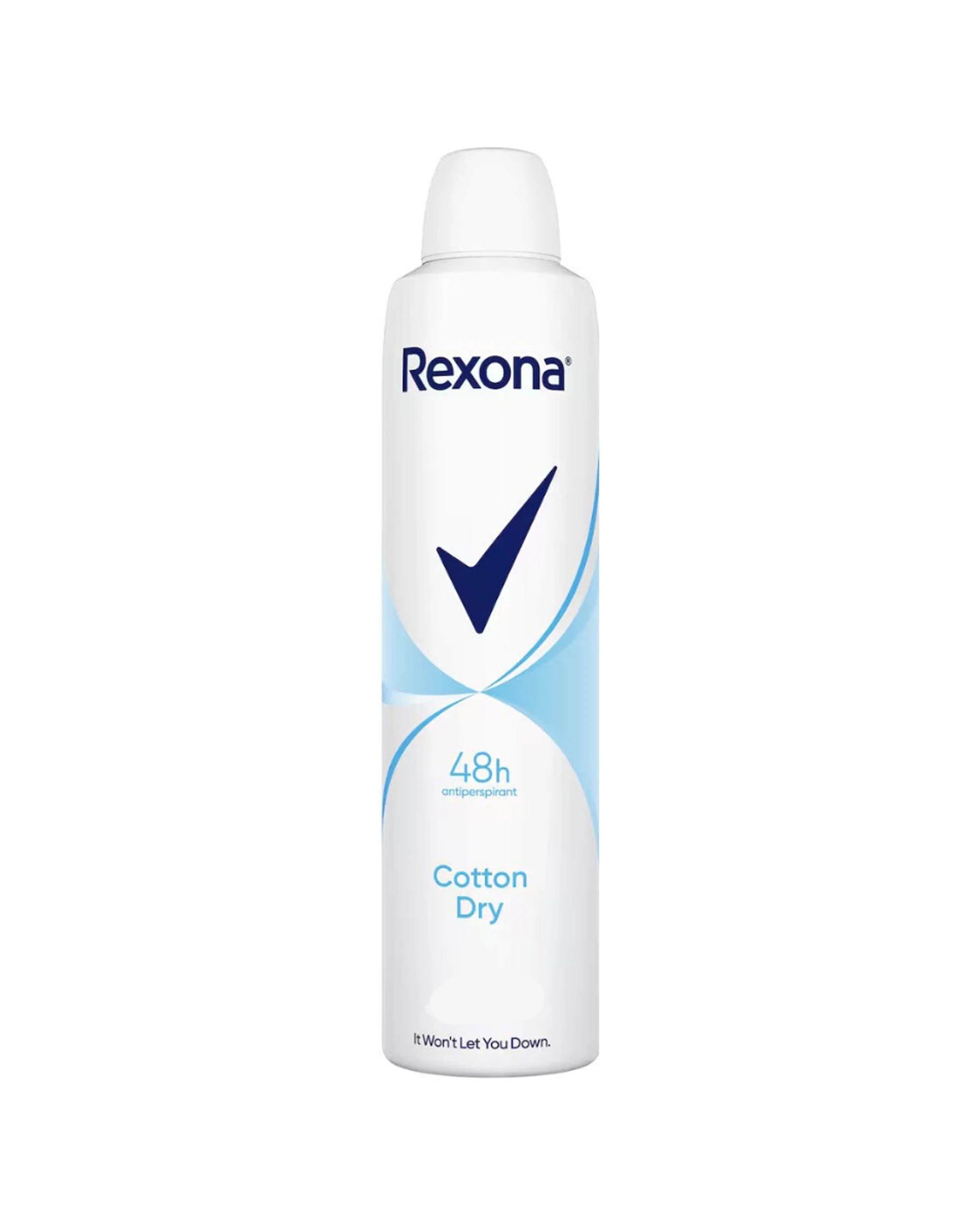1 Rexona 116g Antiperspirant Deodorant Spray 48 Hour Cotton Long Lasting Protection 200ml - White, 1 of 1