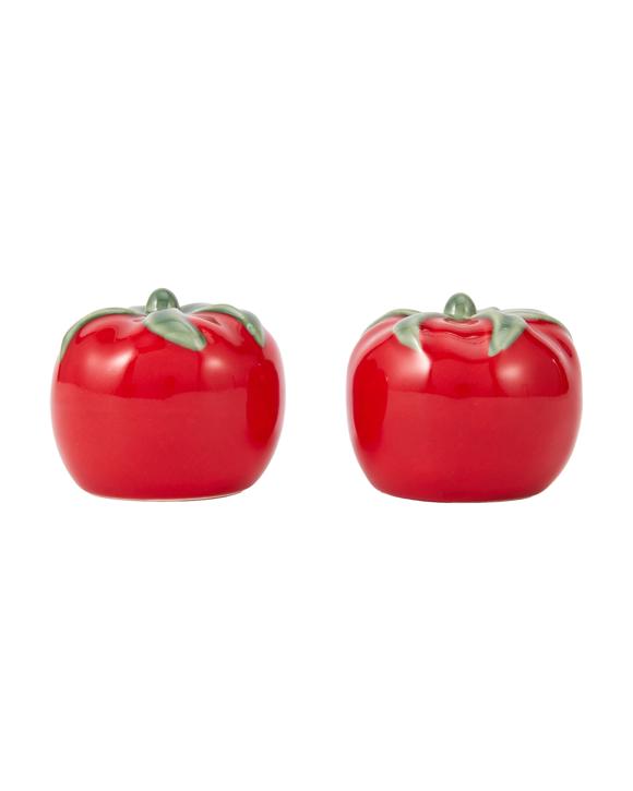 2 Pack Red Tomato Salt and Pepper Shakers