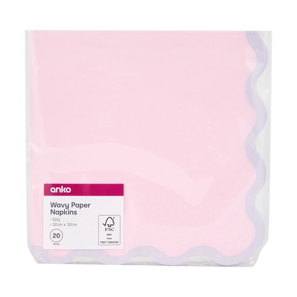 4 20 Piece Wavy Paper Napkins, 4 of 4