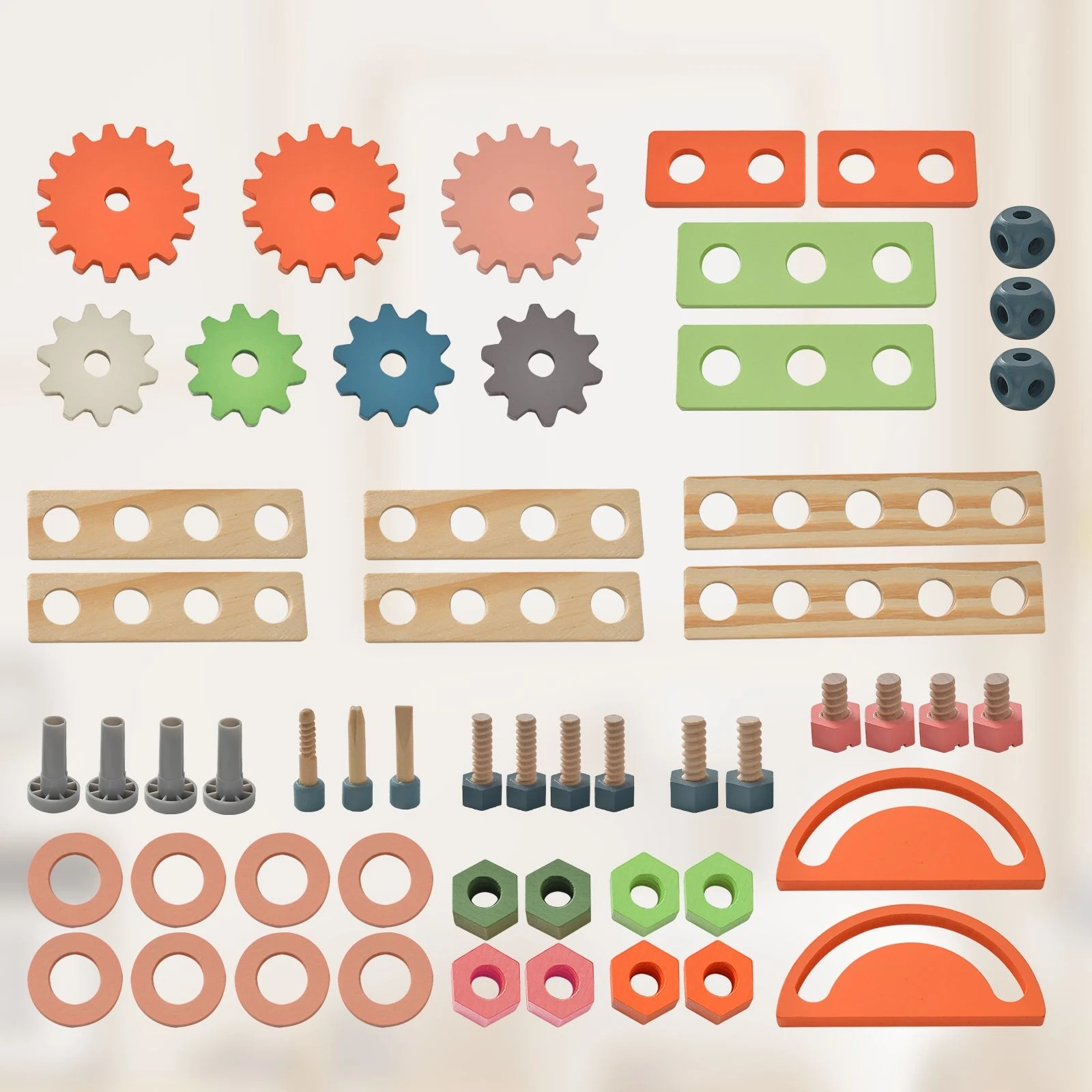 4 Costway Kids Play Tool Workbench Wooden Bench, 4 of 4