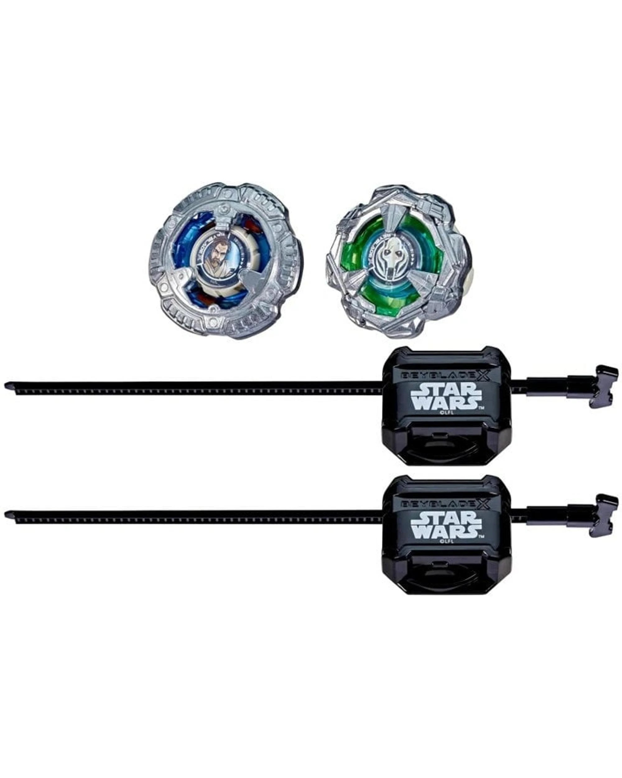 2 Beyblade X Star Wars Collab Obi-Wan Kenobi 4-60p Vs General Grievous 3-80HN, 2 of 5
