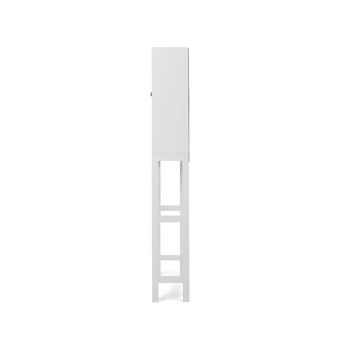 4 Over Toilet Panelled Shelf Unit, 4 of 9