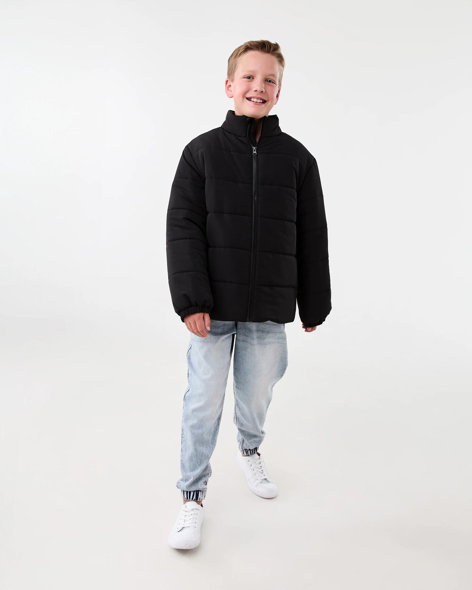 7 Lightweight Puffer Jacket Black, 7 of 8