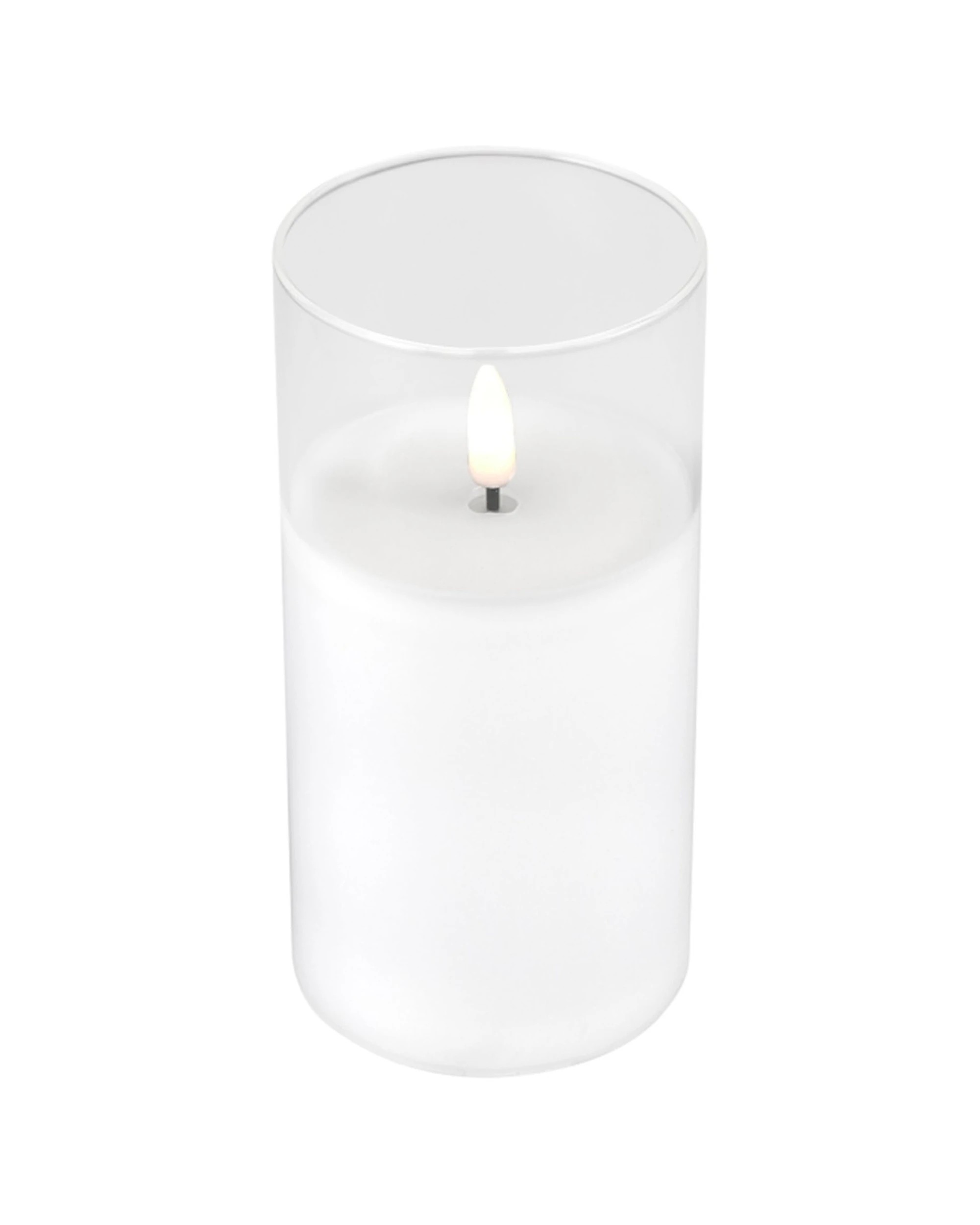4 Maxwell & Williams 3pc Let's Get Lit LED Flameless Candles In Glass Set - White, 4 of 4