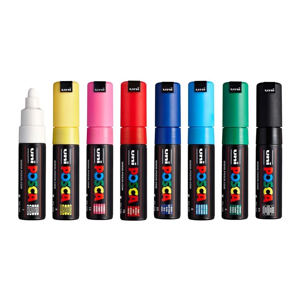 2 POSCA PC 7M Paint Markers Assorted 8 Pack, 2 of 4
