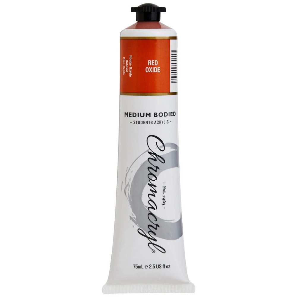 1 Chromacryl Student Acrylic Paint 75mL Red Oxide, 1 of 1