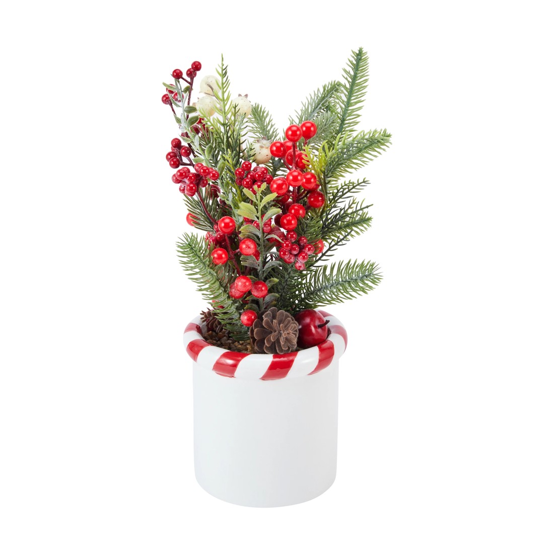 1 Christmas Artificial Berries in Pot, 1 of 3