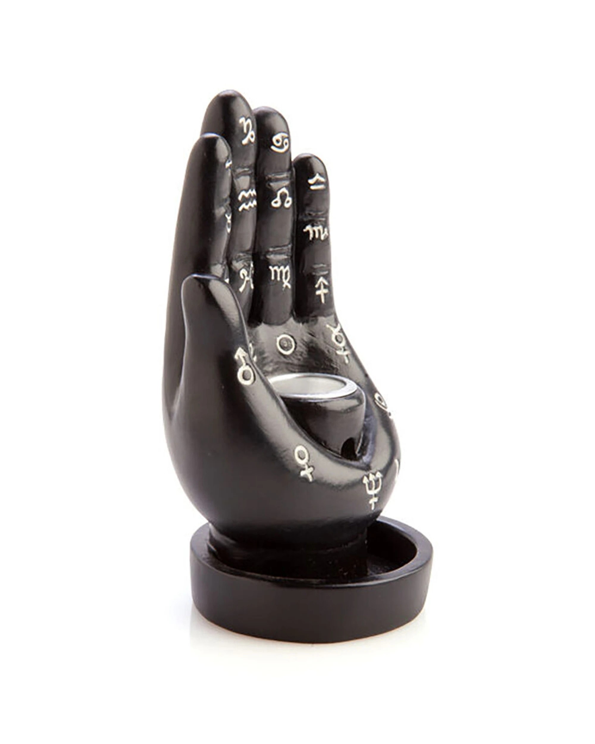 2 MDI Backflow Burner Hamsa Hand Incense Burner - Black, 2 of 6