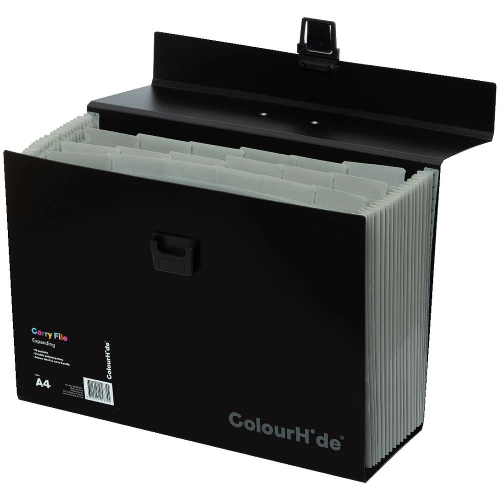 2 Colourhide Expanding Carry File Black, 2 of 3
