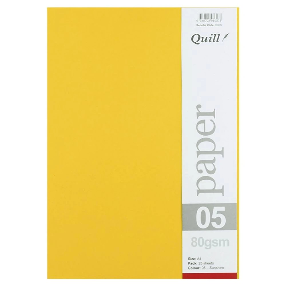 3 Quill A4 80gsm Paper Sunshine 25 Pack, 3 of 6