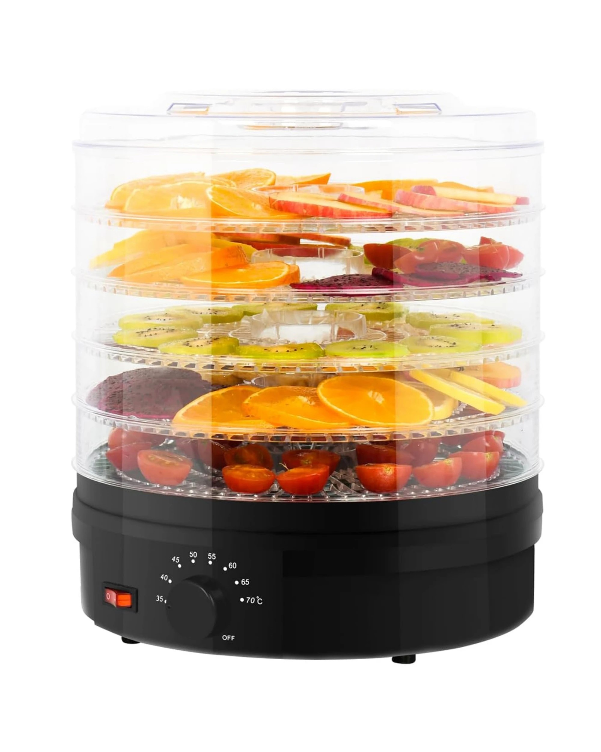1 Yopower 5 Tray Food Dehydrator Black - Black, 1 of 2