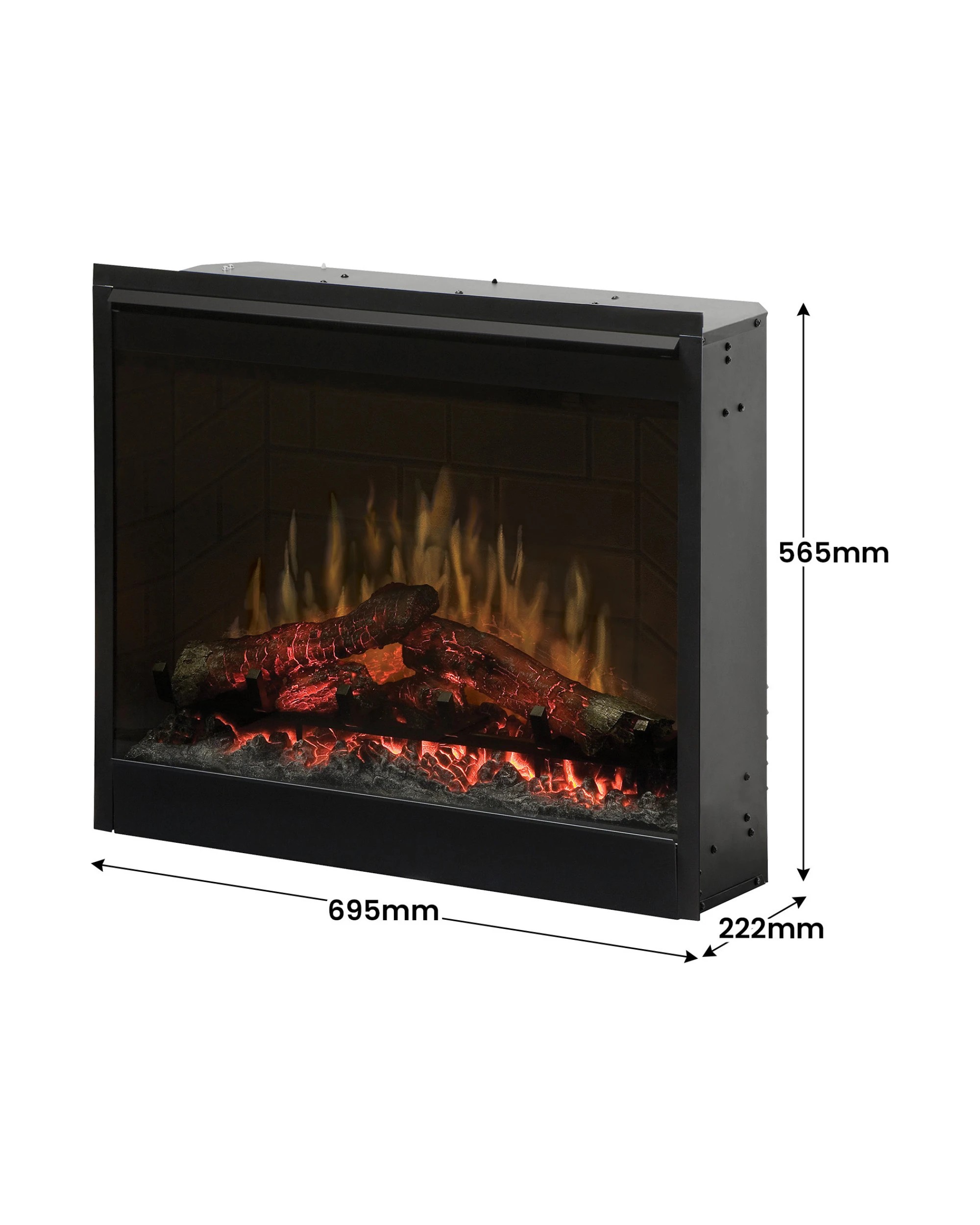 2 Dimplex Optiflame Electric Firebox Heater in 26-inches - Black, 2 of 6