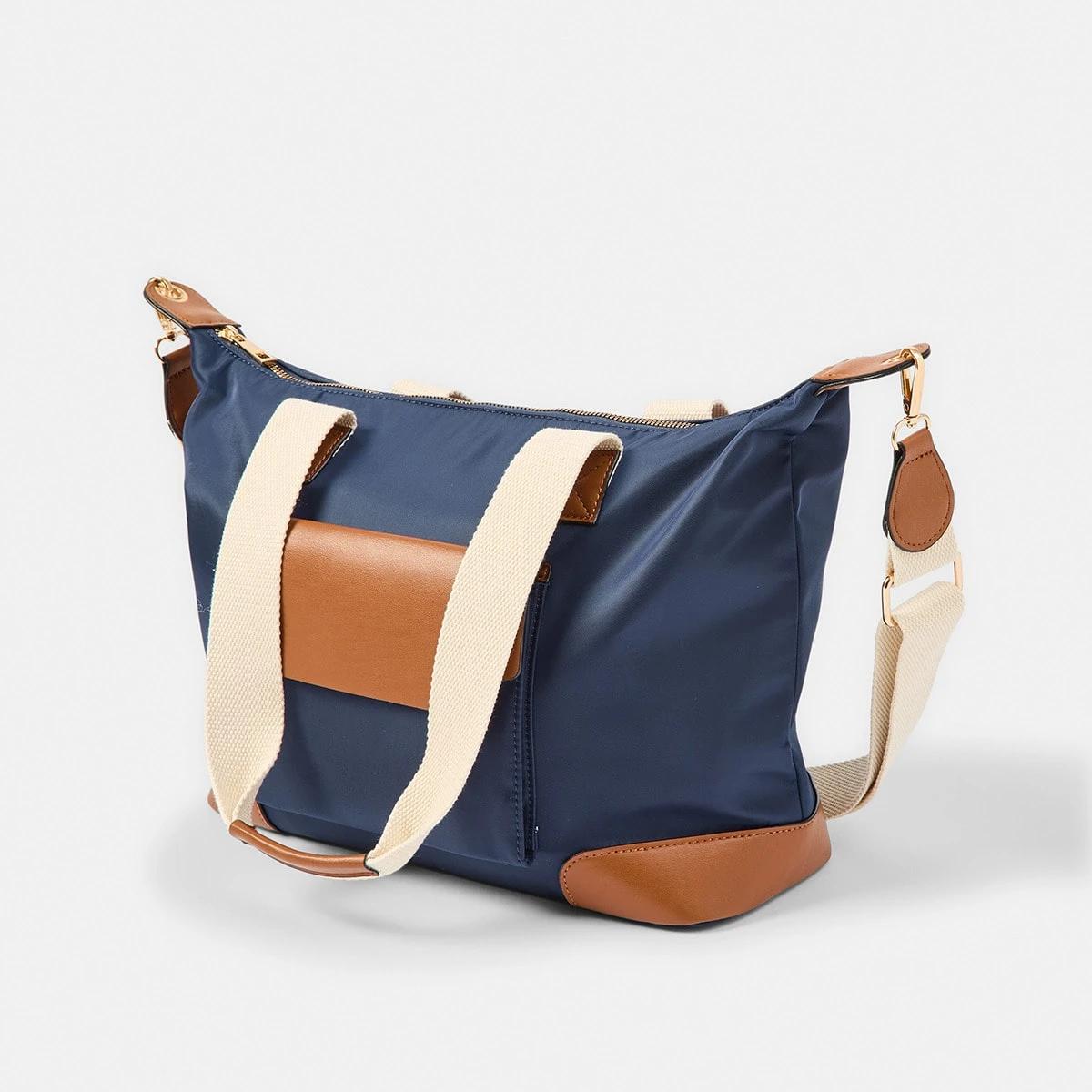 2 Large Crossbody Tote Bag Mdnt Navy, 2 of 6