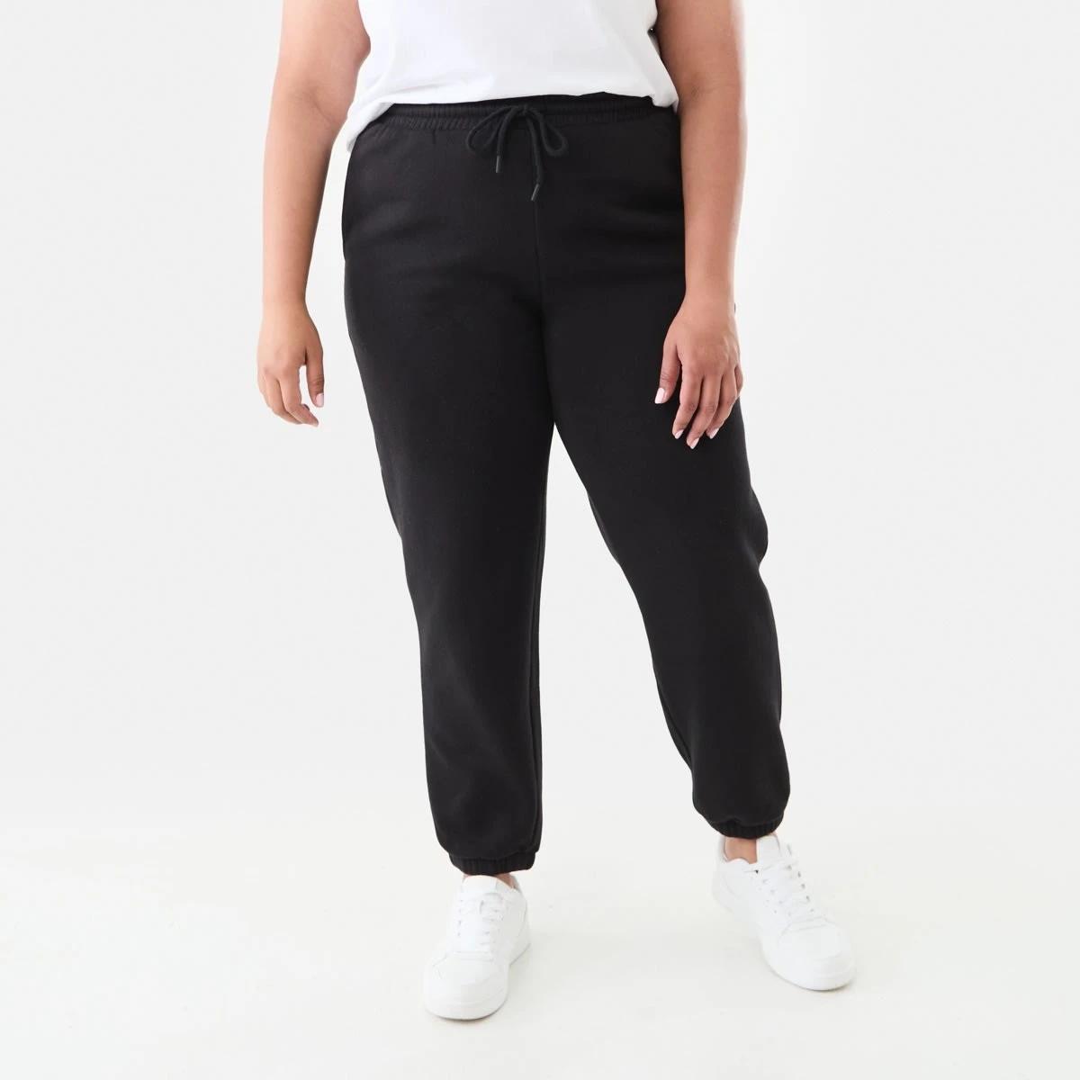 1 Curve Tracksuit Cuff Joggers Black, 1 of 5
