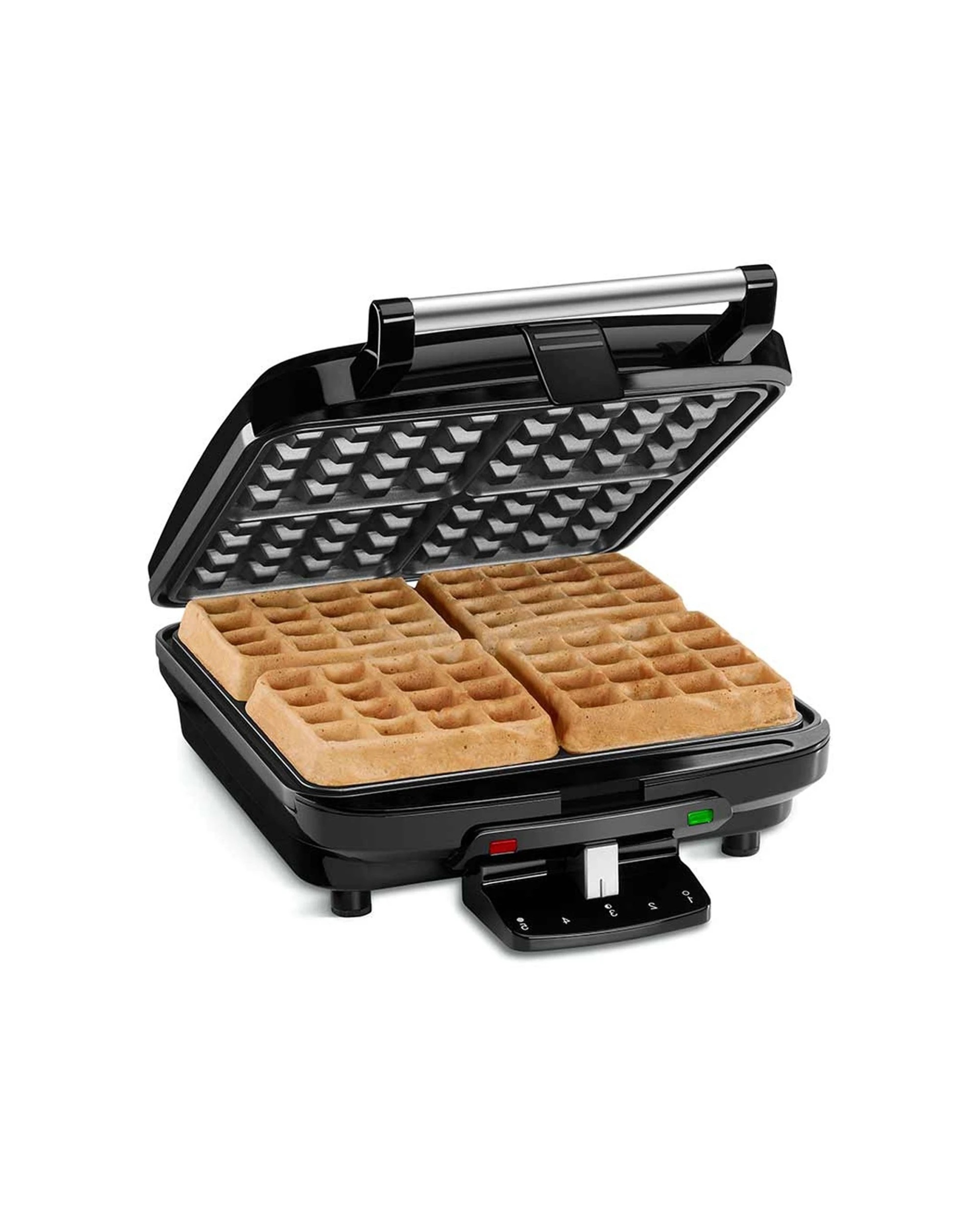 2 Cuisinart Electric Waffle Maker Brushed Stainless Steel 240V - Black, 2 of 4