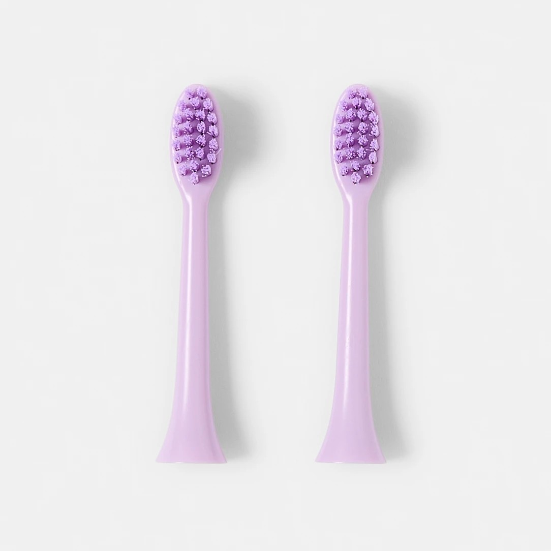 2 OXX Bodycare 2 Pack Electric Toothbrush Replacement Heads - Purple Iridescent, 2 of 5