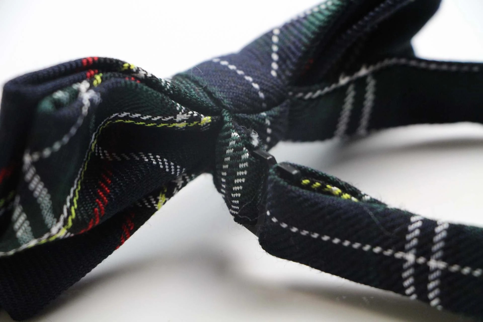 2 Zasel Mens Navy Tarten Plaid Patterned Bow Tie - Multi, 2 of 5