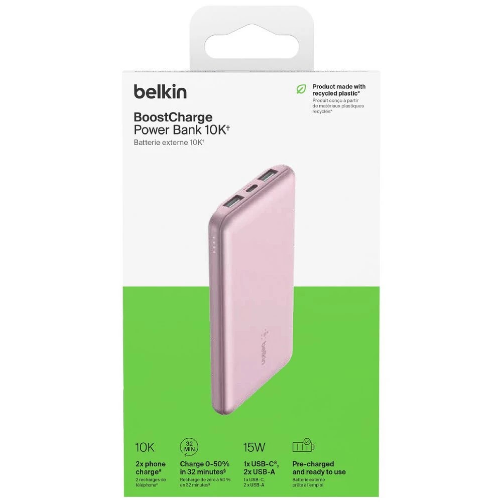 6 Belkin BoostCharge 10K 15W Powerbank Pink, 6 of 8