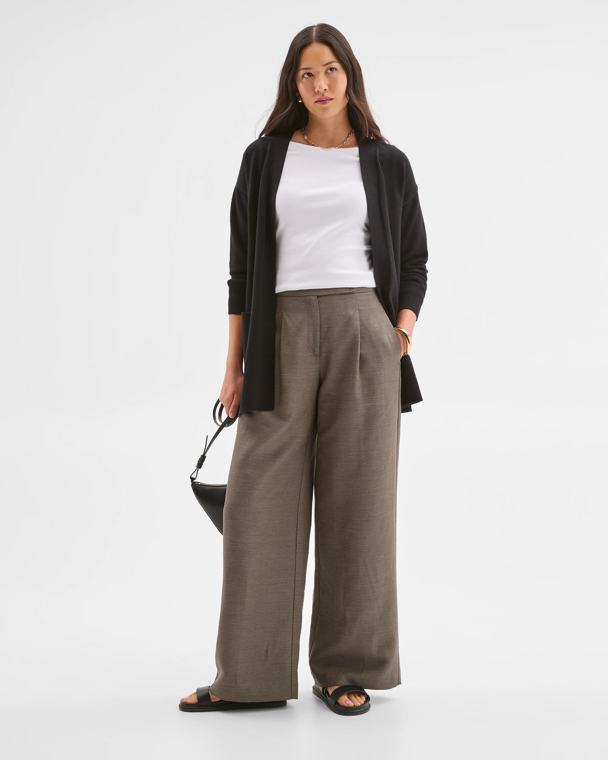 1 Preview Long Sleeve Edge To Edge Cardigan BLACK, 1 of 8