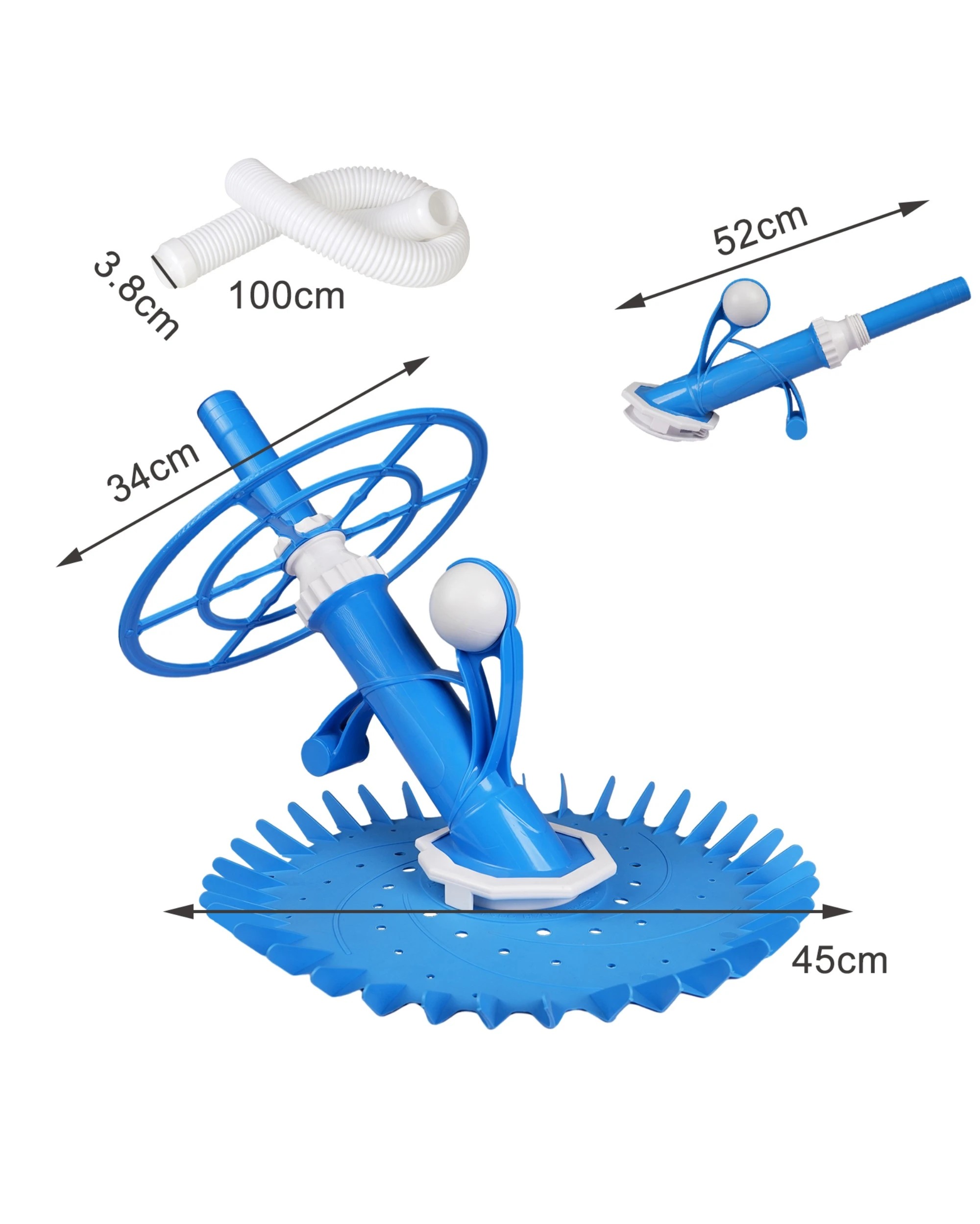 6 Advwin Automatic Pool Vacuum Cleaner with 100cm Hose - Blue, 6 of 7