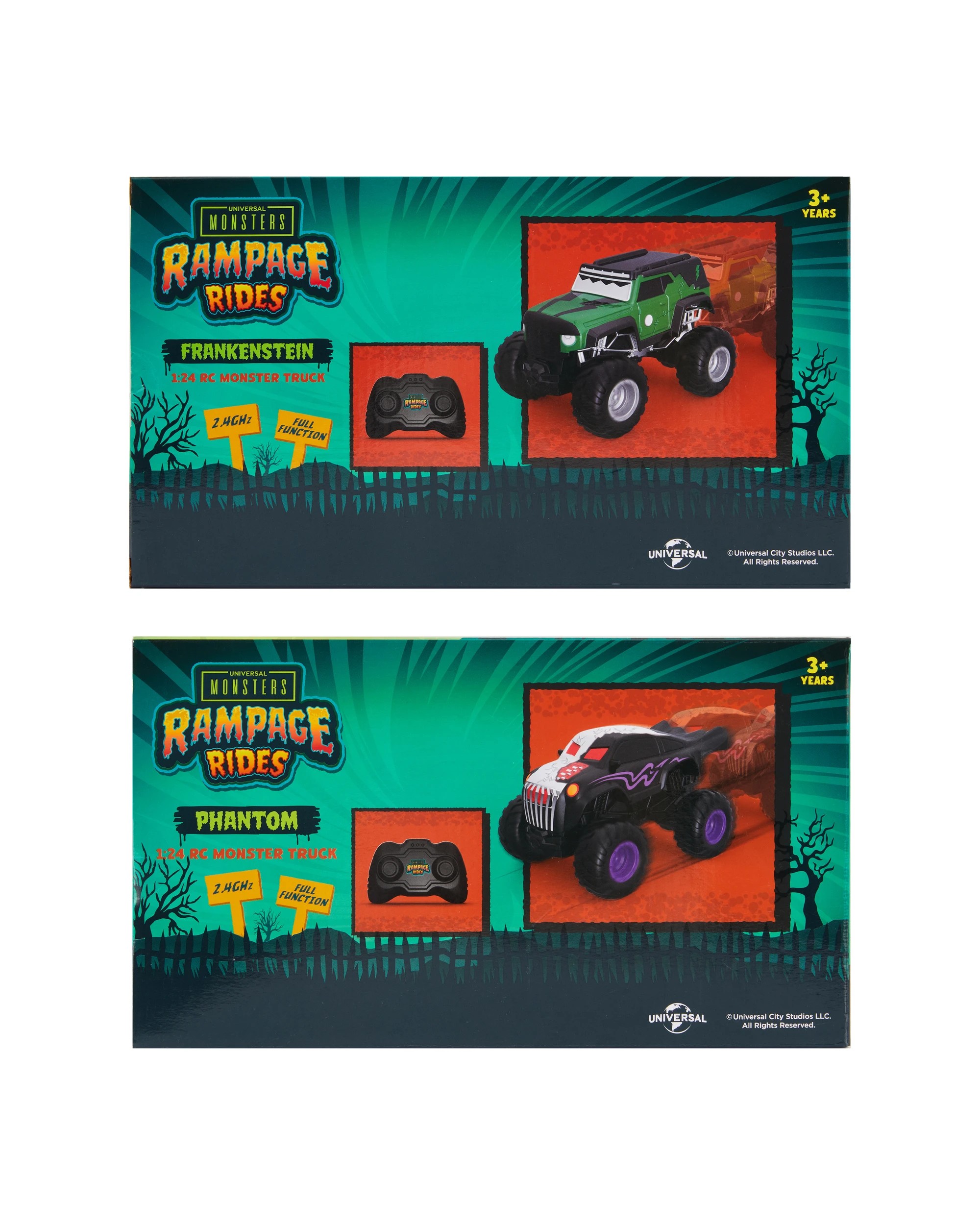 8 Universal Monsters Rampage Rides: RC Frankenstein Monster Truck - Assorted, 8 of 8