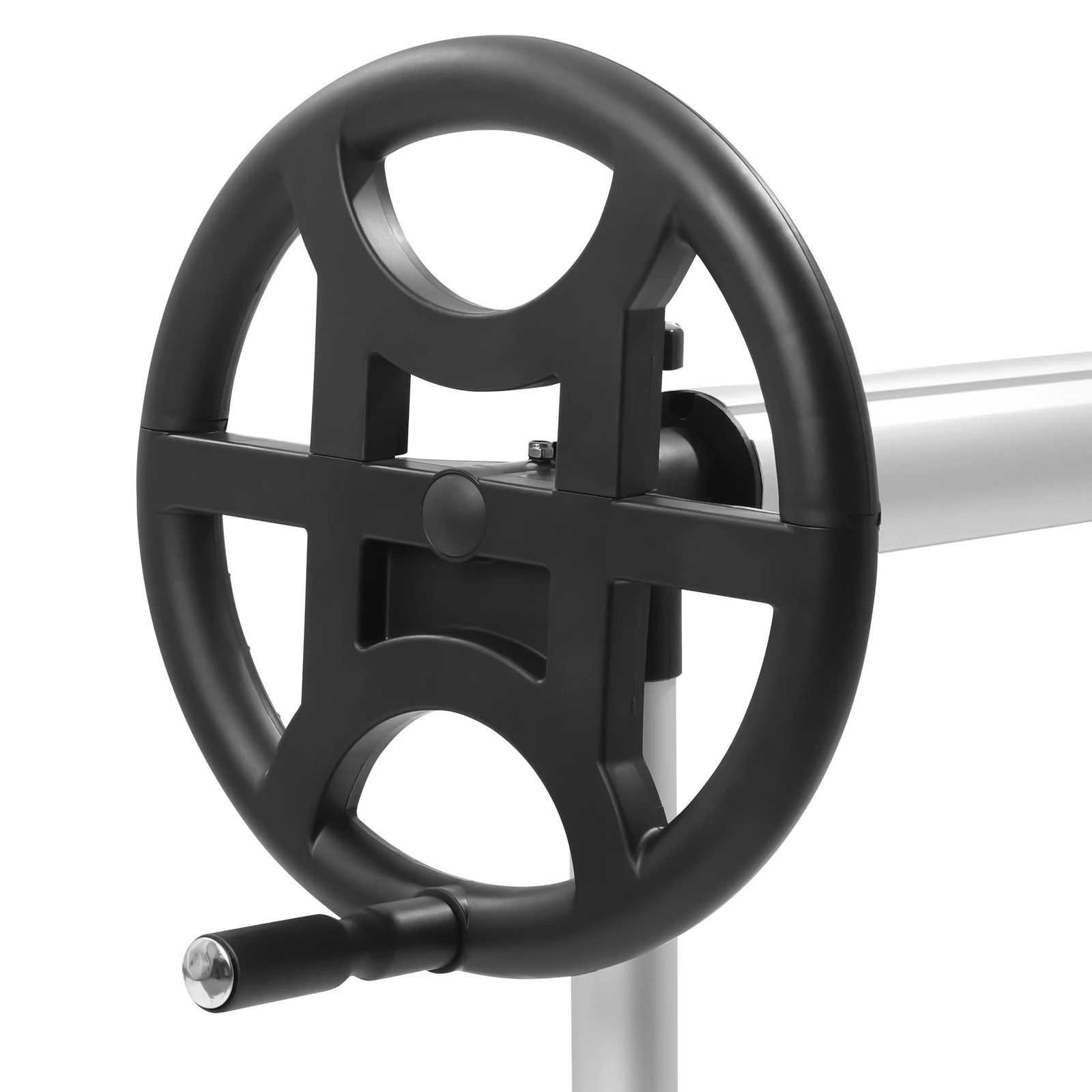 6 Alfordson Pool Cover Roller 4.5m Adjustable Solar Blanket Reel Swimming - Black, 6 of 10