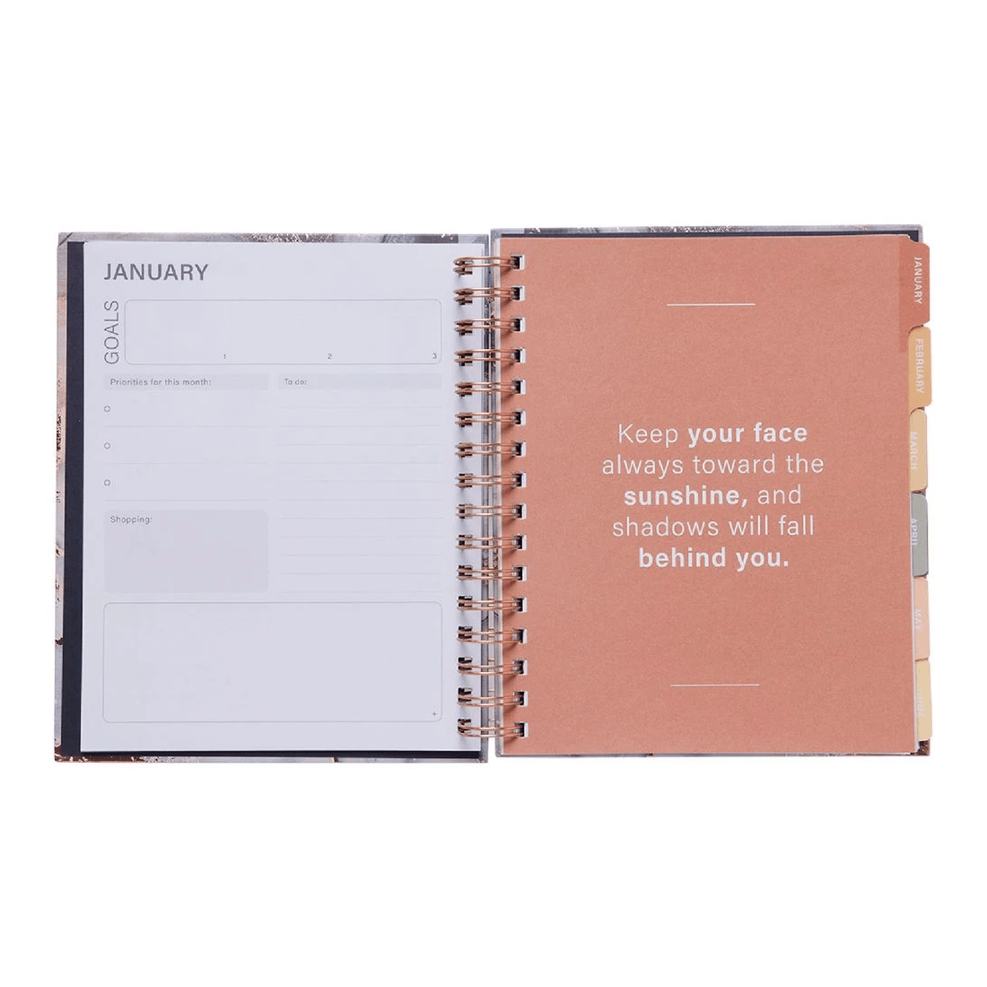 5 Otto 18 Month Undated Planner Marble, 5 of 8