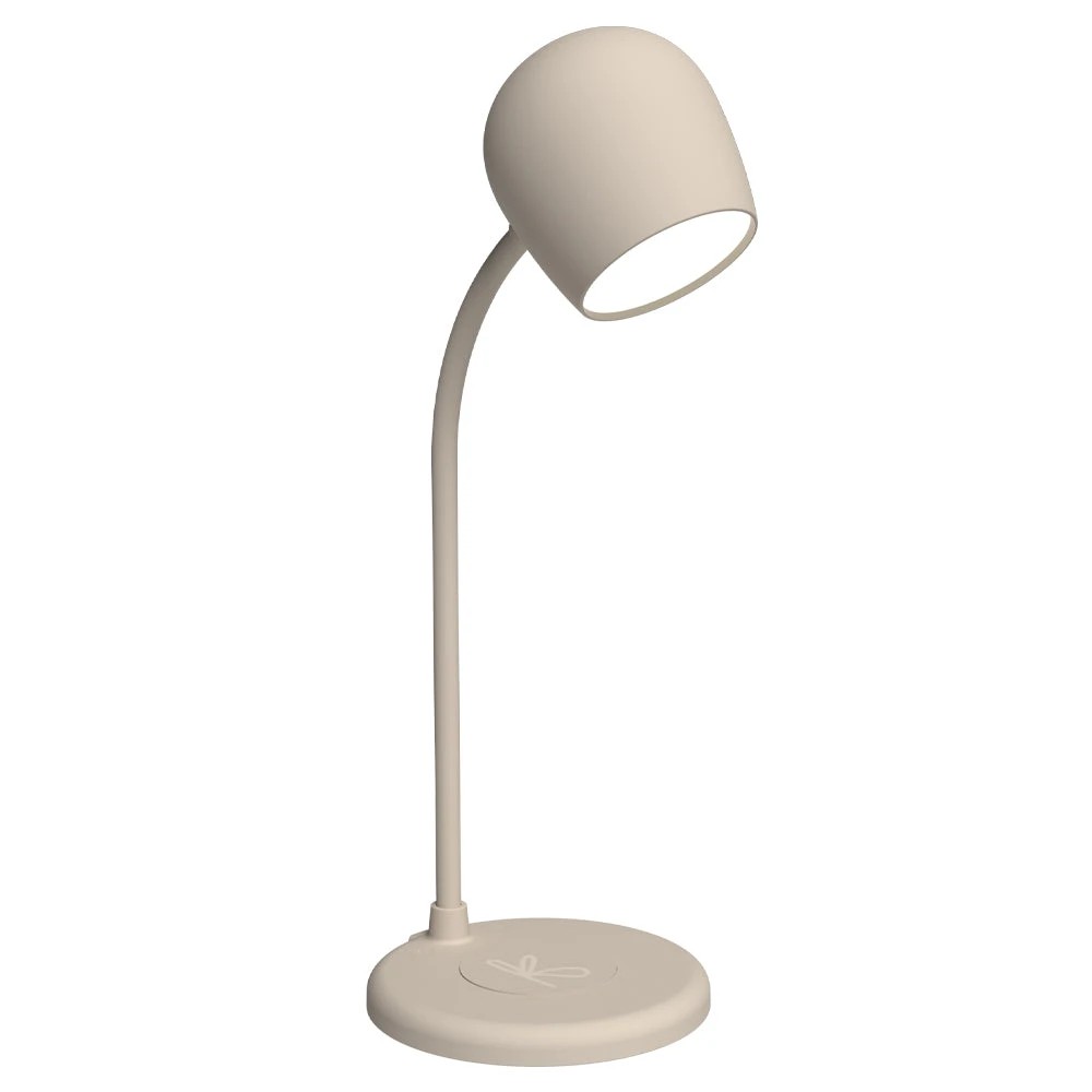 1 Kreafunk Ellie Lamp W/ Qi Charger And Bluetooth Speaker - Beige, 1 of 4
