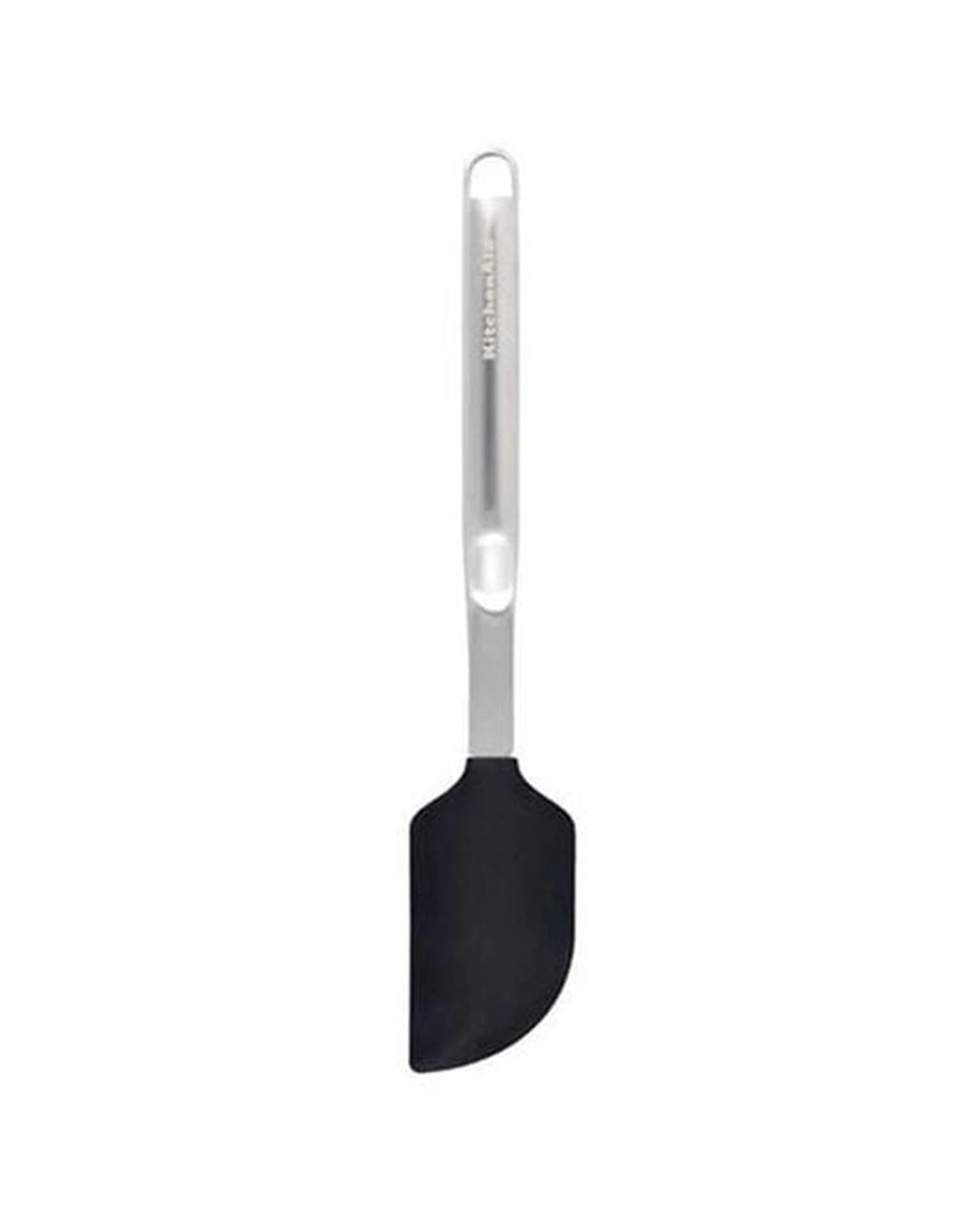 1 KitchenAid Scraper Spatula Stainless Steel Kitchen Cooking Utensil With Silicone Head - Black, 1 of 4