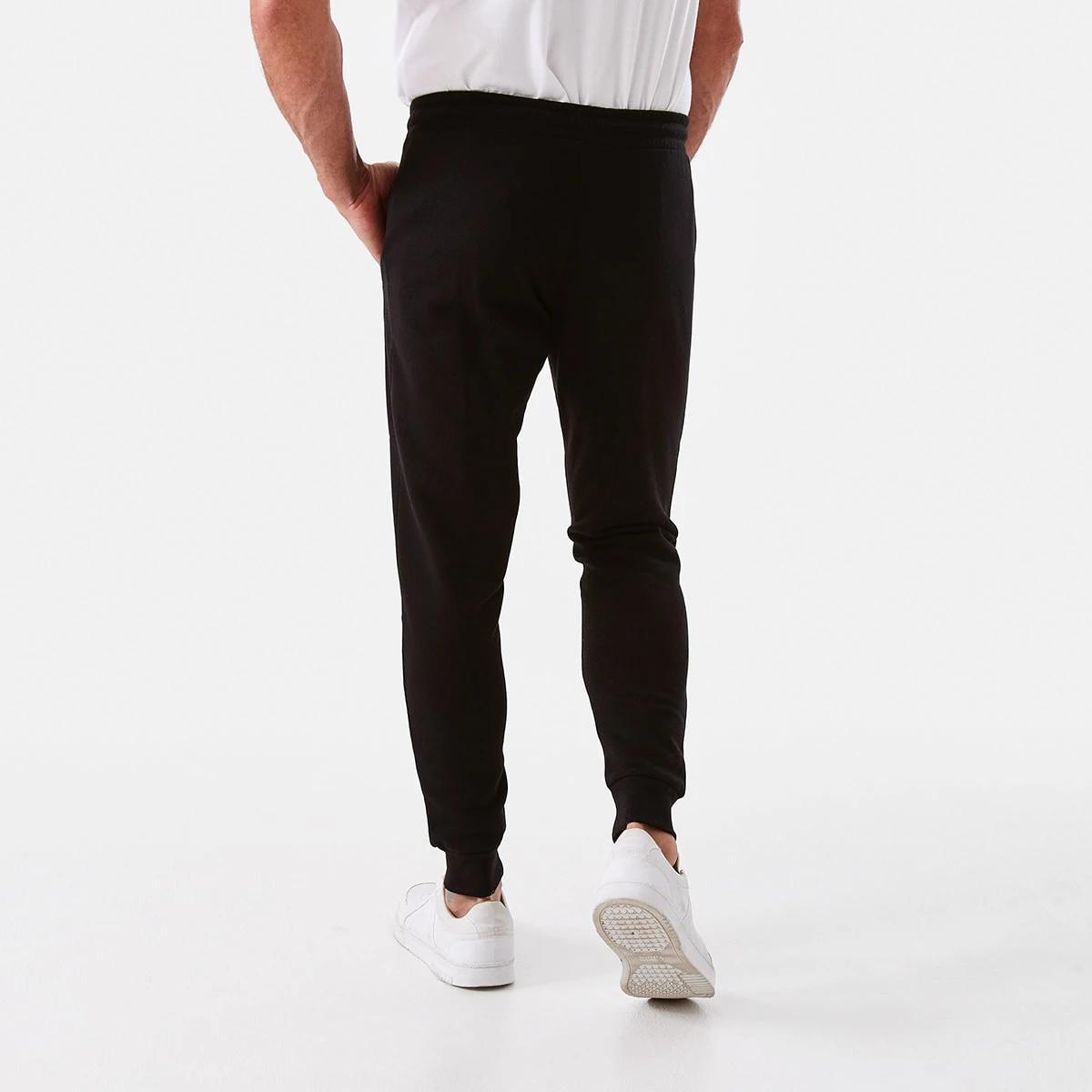 3 Active Mens Panel Trackpants Black, 3 of 6