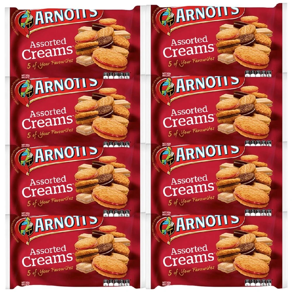 1 Arnotts Assorted Creams 500g x 8, 1 of 1