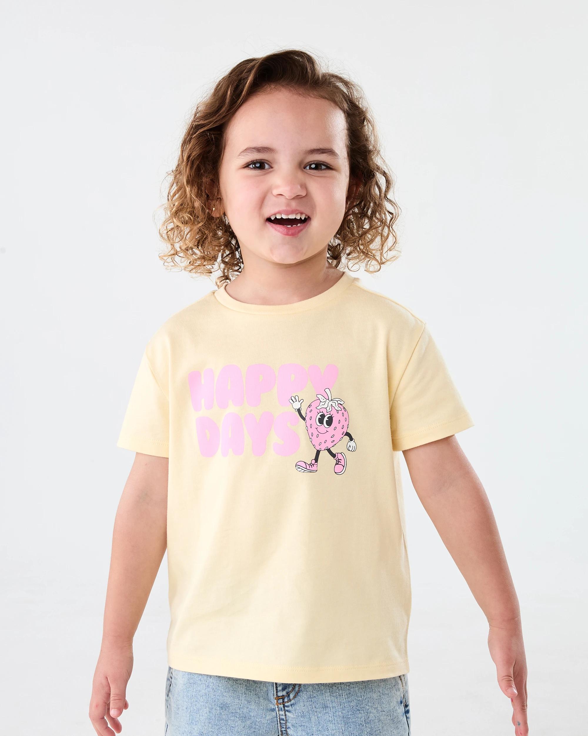 1 Printed T-shirt Ylw Slogan, 1 of 7