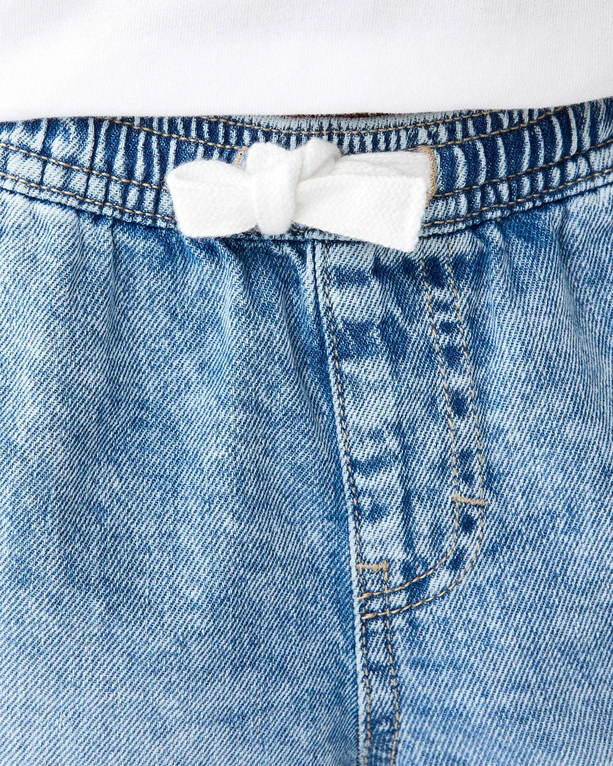 4 Denim Jorts Light Wash, 4 of 8