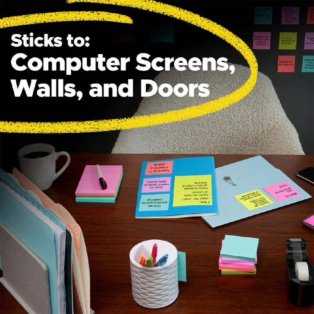 5 Post-it Super Sticky Notes 76 x 76 mm Sweets 3 Pack, 5 of 6