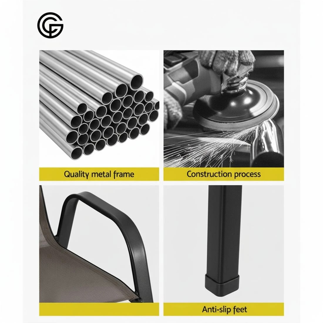 6 Gardeon 6PC Outdoor Dining Chairs Stackable Lounge Chair Patio Furniture - Brown, 6 of 6