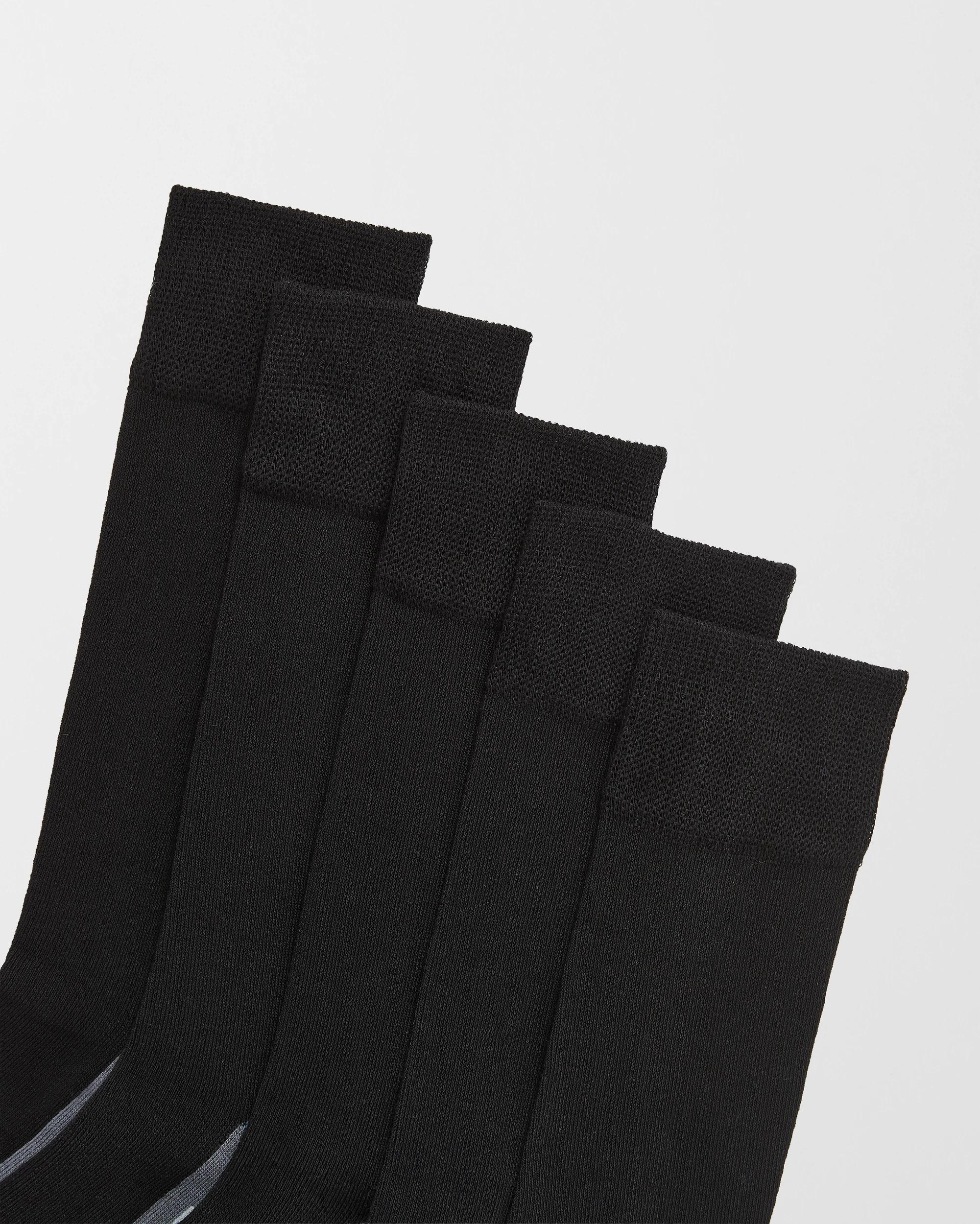 2 Mens Very Comfy Crew Bamboo Business Socks 5 Pack - Bonds BLACK - BRIGHT/MULTI, 2 of 2