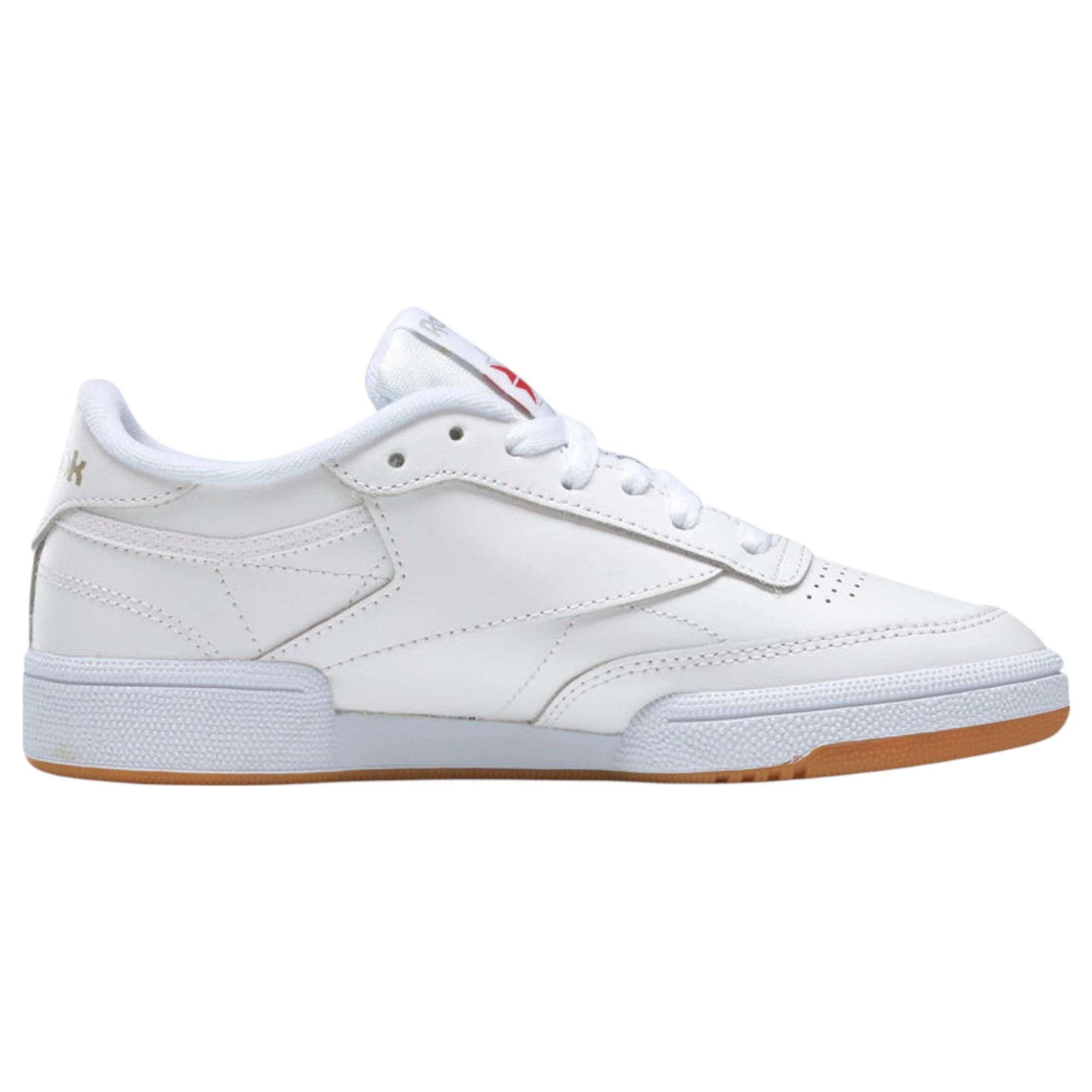 3 Reebok Womens Club C 85 Casual Shoes WHITE/LIGHT GREY/GUM, 3 of 9