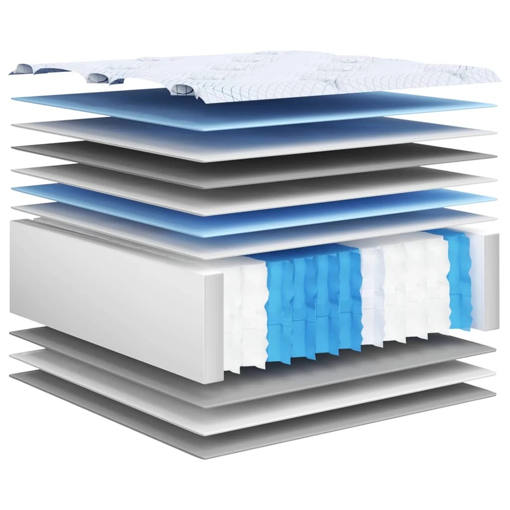 7 Vidaxl Mattress - Grey - Single Bed - Grey, 7 of 9