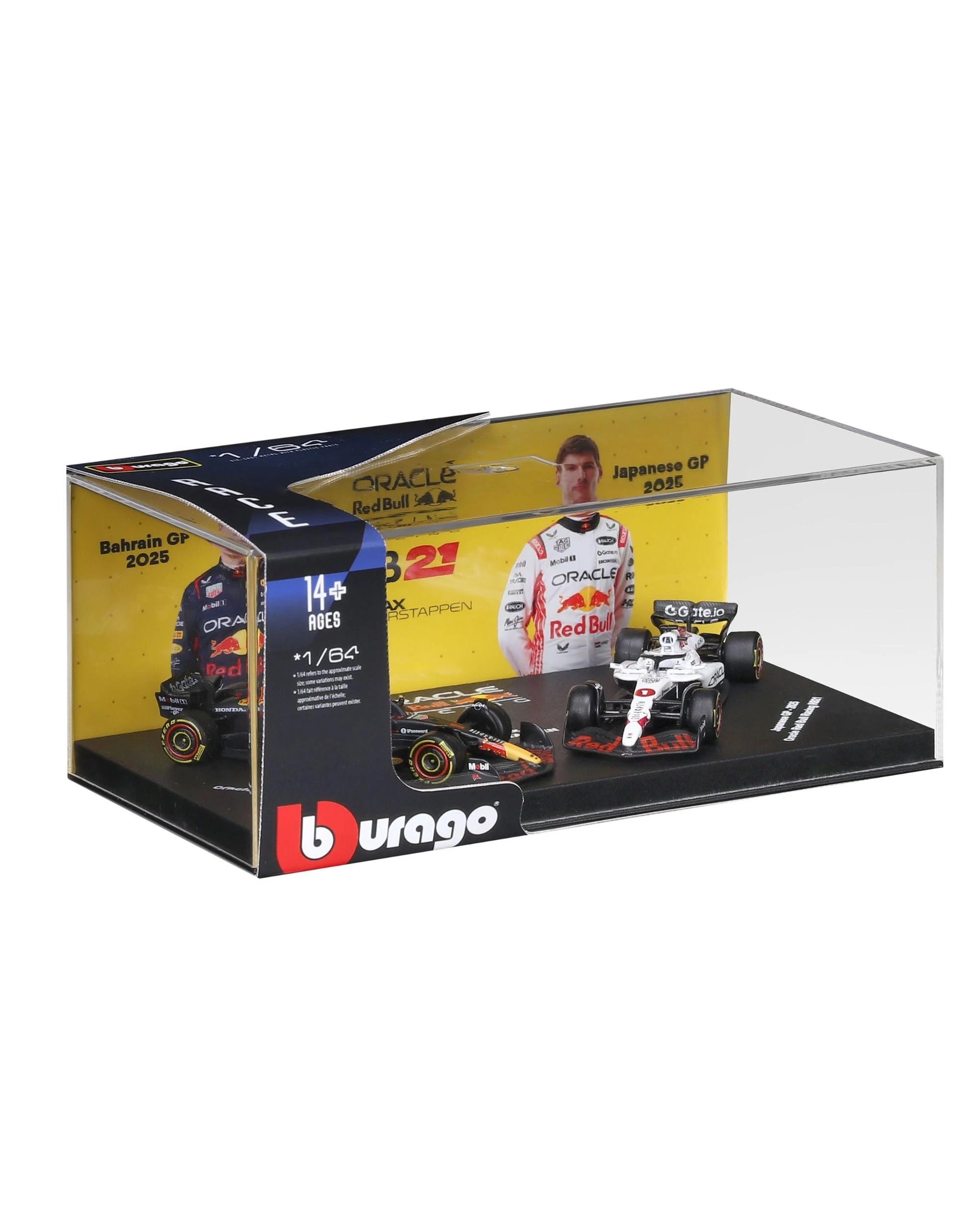 6 Bburago F1 2025 Red Bull Racing RB21 #1 Verstappen 1:64 Diecast Vehicle 2pk, 6 of 6