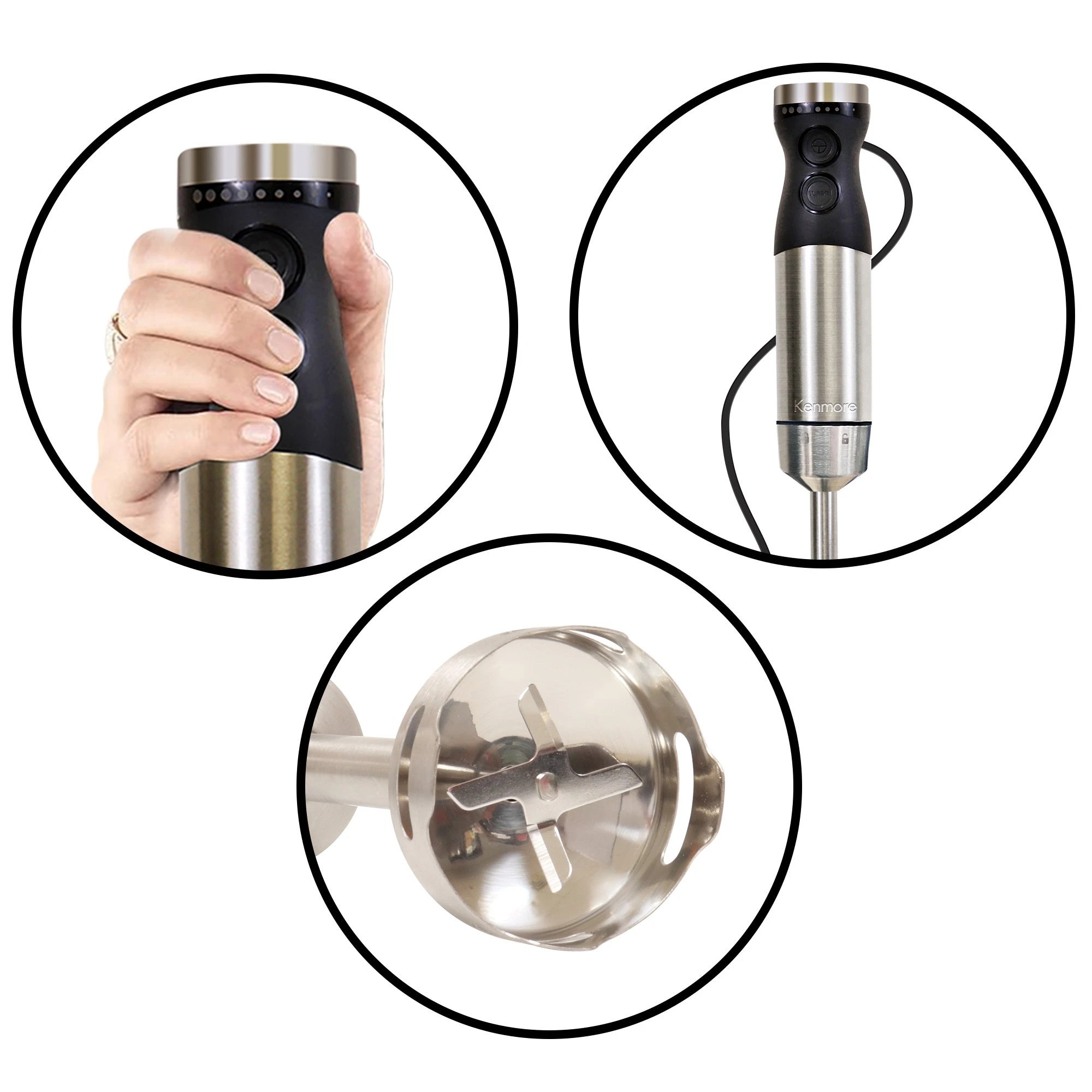 5 Kenmore Immersion Blender Quad Blade - Silver, 5 of 7